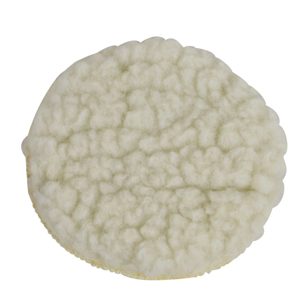 GERMANIA Polierscheibe 125mm Lammfell Klett Polierfell Polierhaube Lammwollhaube