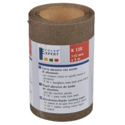 Schleifpapier K120 Alu-Oxyd 115 Mm X 5 M Rolle