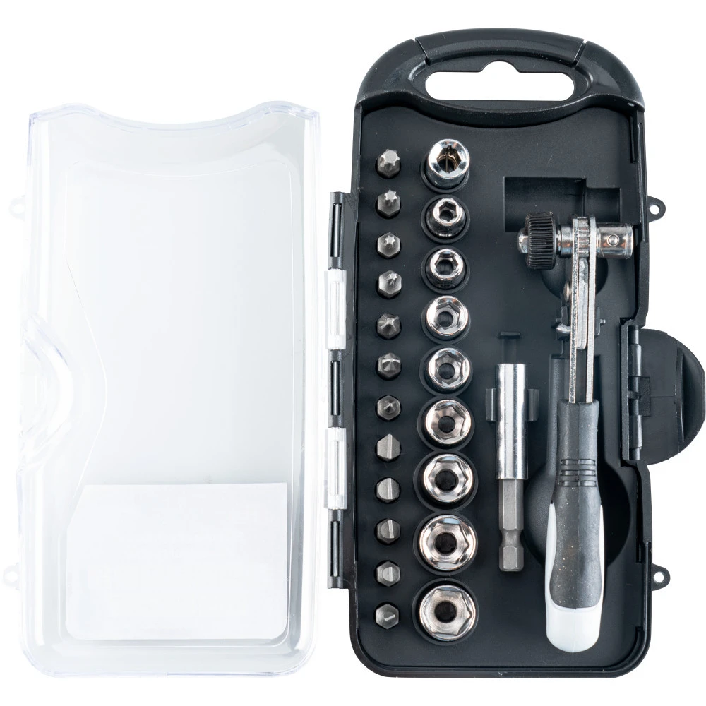 Bits-Steckschlüssel-Winkelschrauber-Set, 22-teilig