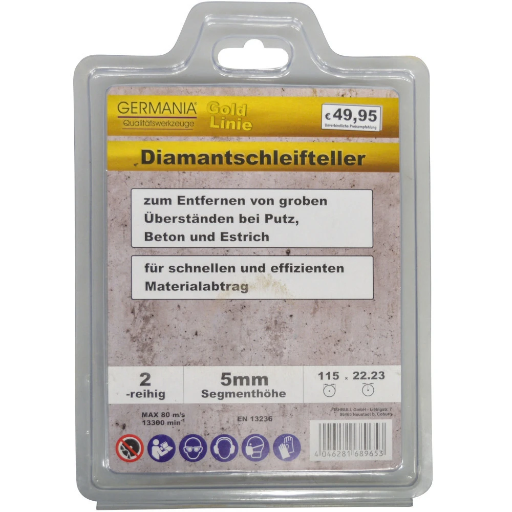GERMANIA Diamantschleifteller Zweireihig, 115 X 22,23 Mm - Image 2