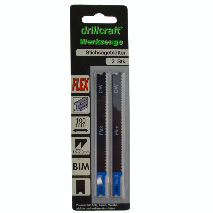 Stichsägeblätter 100 Mm BIM Flexibel U-Schaft 2 Stück - Image 2