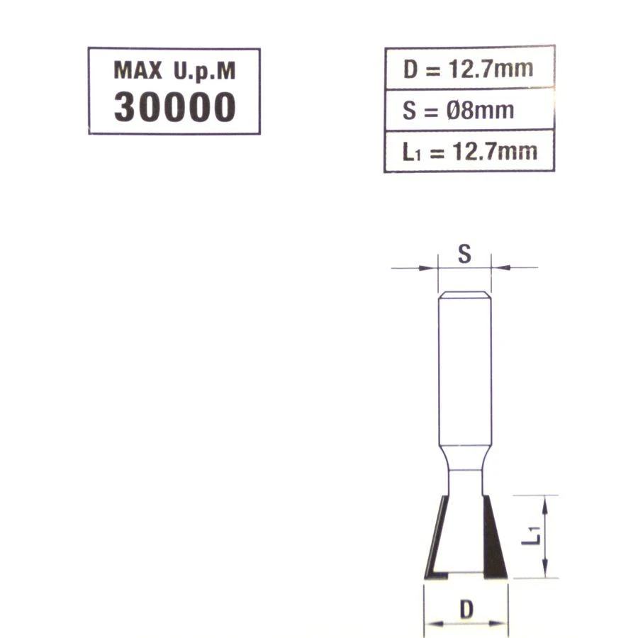 Drillcraft HM-Zinkenfräser 12,7 Mm - Image 2