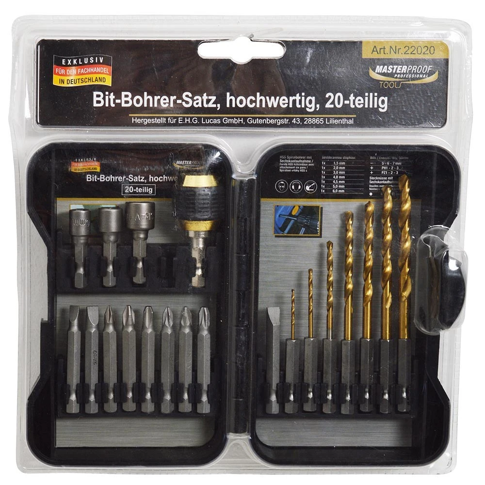 Bit-Bohrersatz 20-teilig Bitsatz