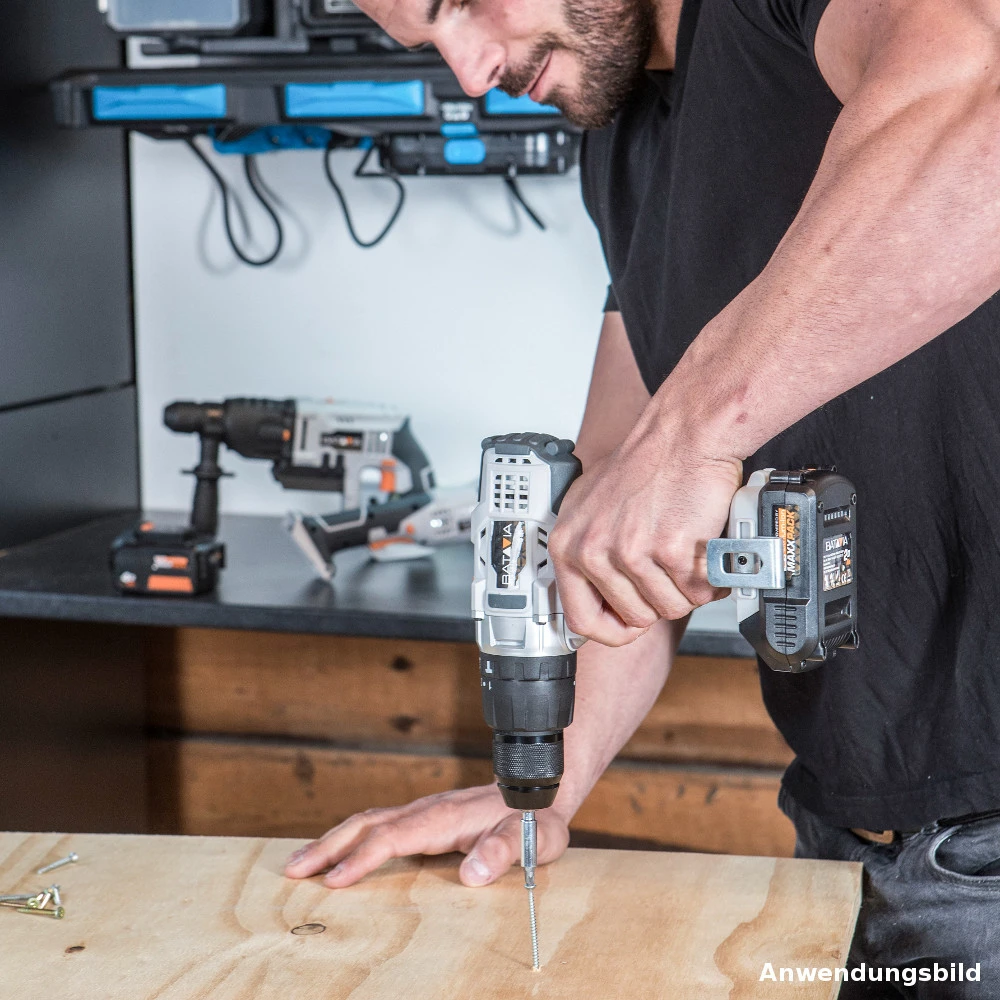 Schlagbohrmaschine Mit 2 Akkus Und Ladegerät Batavia - Image 6