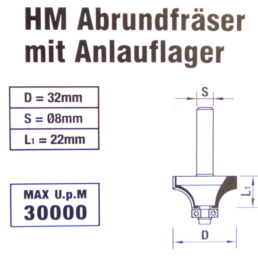 Drillcraft HM-Abrundfräser 32 Mm - Image 2