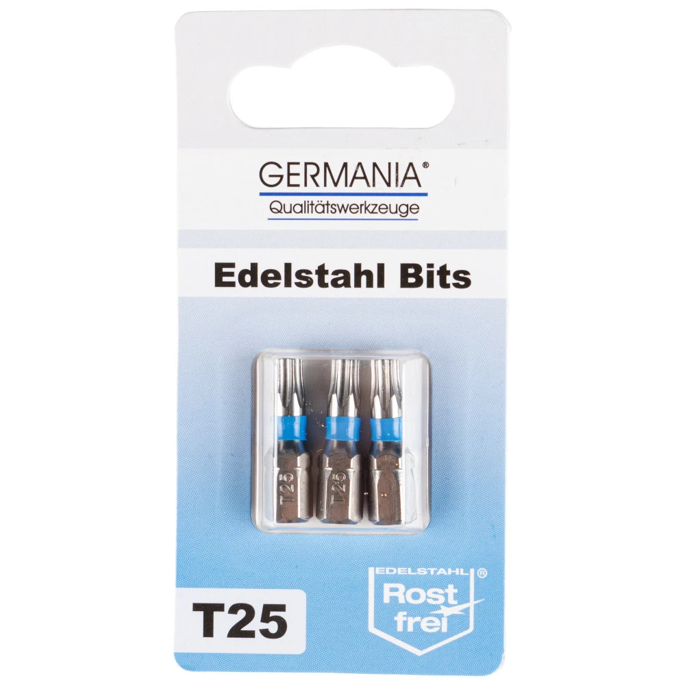 GERMANIA Edelstahl Bit-Satz T25 TX Sechsrund 3 Stück - Image 2
