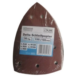 Schleifpapier-Set Delta 30-teilig 100 Mm Von K40-180 Für Deltaschleifer