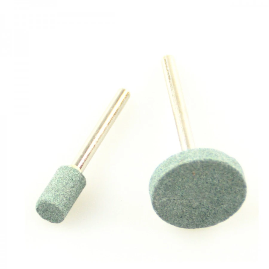 Schleifstein Set 2tlg. Ø3,17mm Aufnahme Silizium Schleifstifte Minischleifer