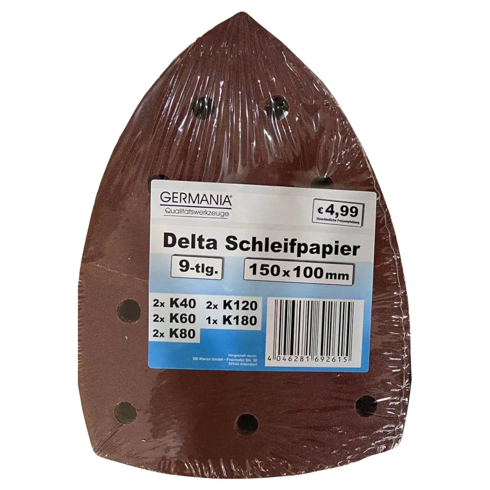 GERMANIA Schleifpapier-Set Delta 9-teilig Von K40-180
