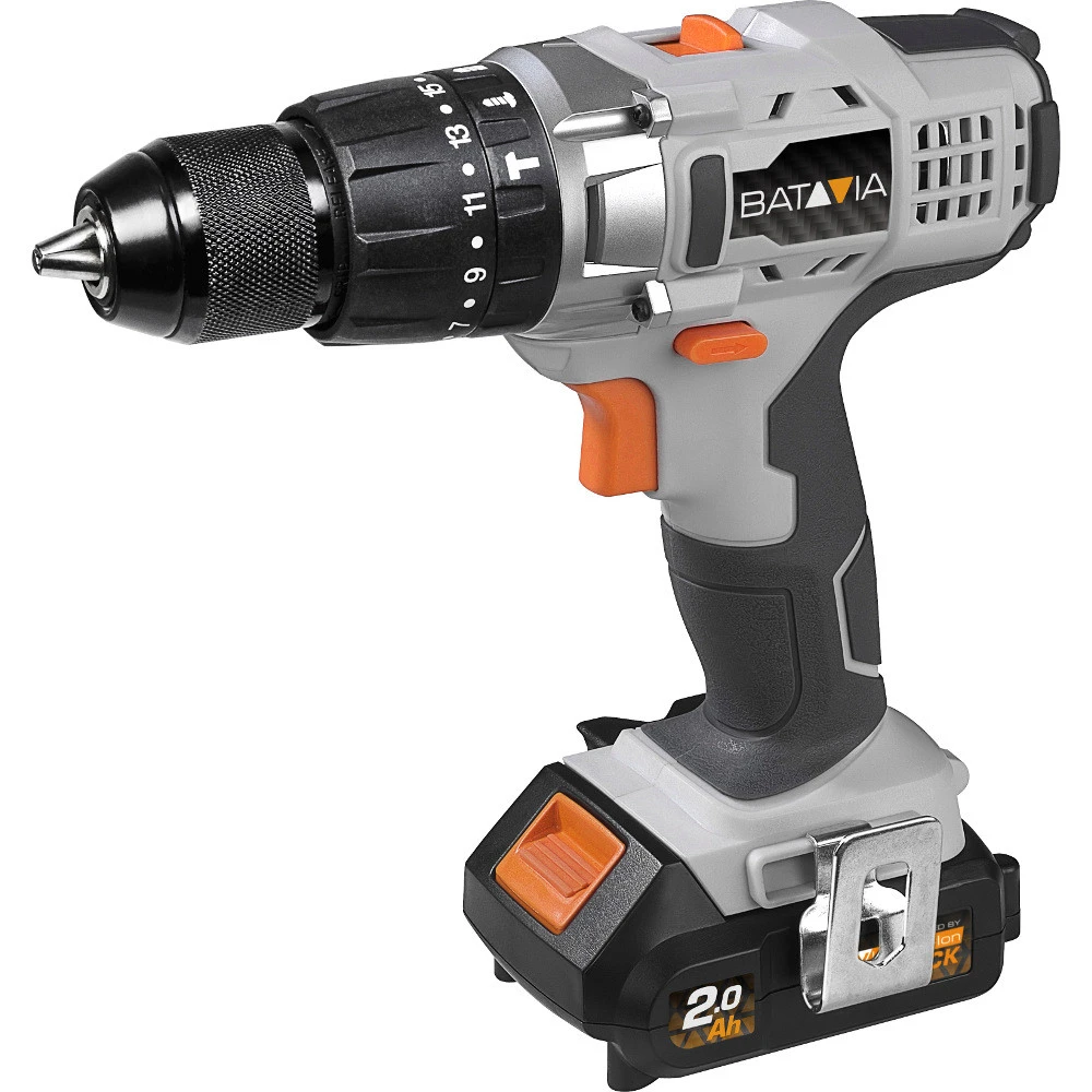 Schlagbohrmaschine Mit 2 Akkus Und Ladegerät Batavia - Image 3